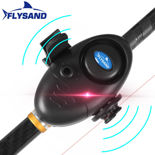 FLYSAND 1PC/2Pcs Fishing Fish Bite Alarm Electronic Buzzer on Fishing Rod  with Loud Siren Daytime Night Indicator With Battery Stonego Fishing Gear  Fishing Accessories