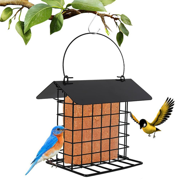 Bird Feeder Metal Bird Suet Feeders Outdoor Hanging Bird Feeder Wild