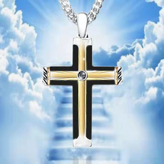 Chain Necklace, Men  Necklace, jesus, Cross necklace