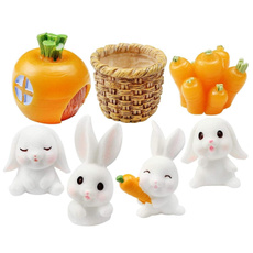 Bonsai, rabbitfigurine, Ornament, Pot