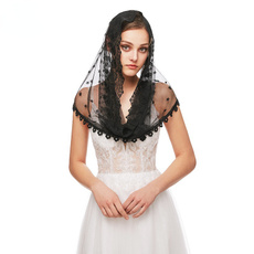 headdress, Lace, covering, Bride