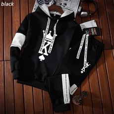 King, track suit, pullover hoodie, jogging suit