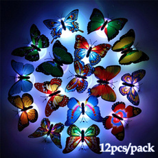 butterfly, PVC wall stickers, led, Colorful