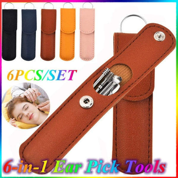 6pcs/set Multifunction Portable Ear Ears Cleaner Remover Spoon Reusable ...