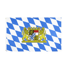 decoration, Lion, bavaria, Flag