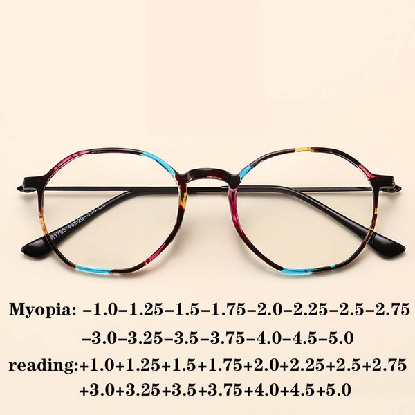 ultra light Myopia Glasses Prescription Glasses Retro round Optical Reading Glasses Men Women