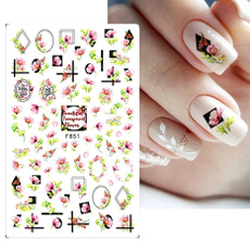 nailfoilsdecalstip, nail decoration, nail decals, Flowers