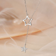 trendy necklace, cute, Chain Necklace, Star
