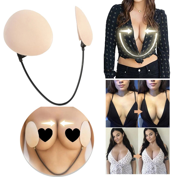 Adjustable Concave-convex Anti-glare Frontless Bra Invisible Breast Paste  Bra Paste