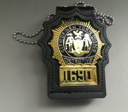 policebadge, Usa, leather, badge