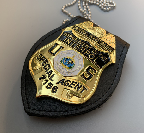 American Badge Criminal Investigation DEPARTMENT OF INTERPOL Agent