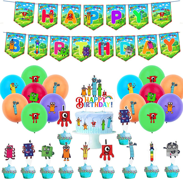Numberblocks Birthday Party Supplies Numberblocks Theme Happy Birthday Numberblocks Birthday Party Supplies Numberblocks Theme Happy Birthday