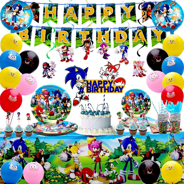 Sonic Theme Birthday Party SuppliesHedgehog Sonic Party Supplies for