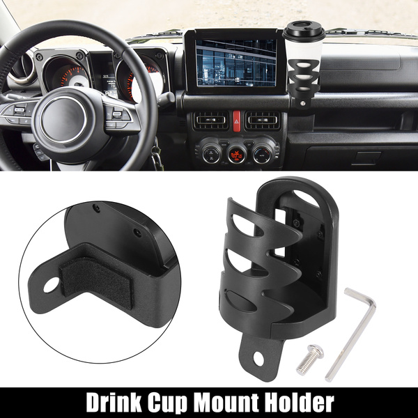 Multi-Function Drink Cup Mount Holder Set Plastic Black for Suzuki ...