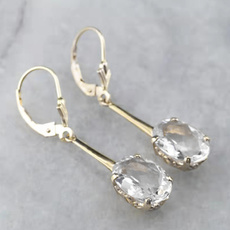 DIAMOND, gold, wedding earrings, engagementearring