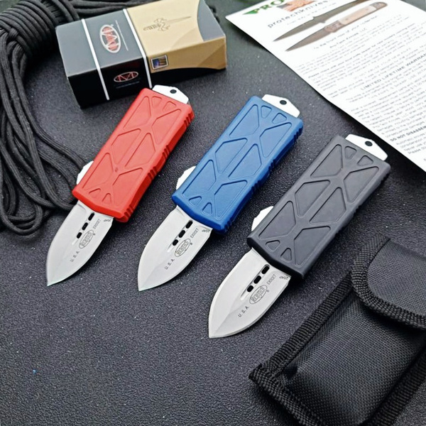 Safety Cutting Switchblade Automatic Spring Assisted Otf Knife Tactical