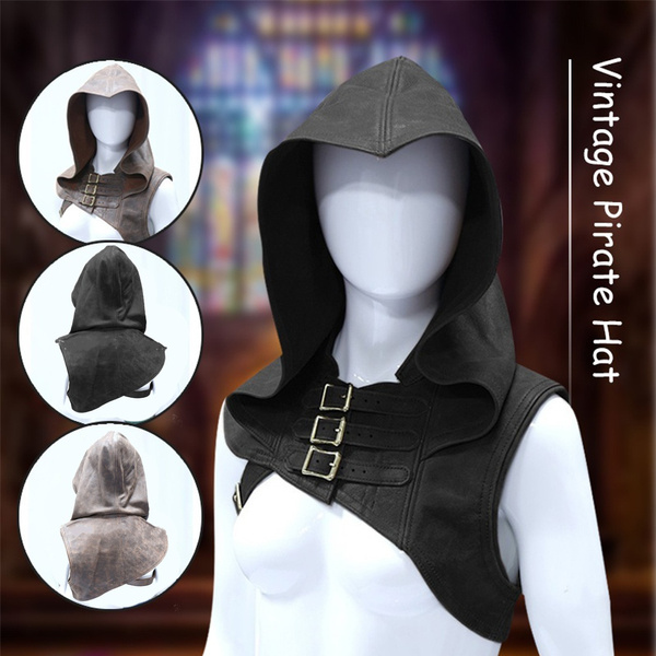 S-5XL Medieval Men Women Costumes Accessories Viking Warrior Aristocrat Knight Shawl Cape Women Renaissance Cosplay Hooded Armor Leather Halloween Clothing | Wish