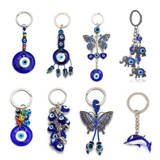 Blues, butterfly, 時尚, Key Chain