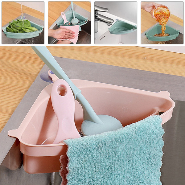 Triangular Filter Basket Sink Organiser Sink Filter Tray Sink Drain ...