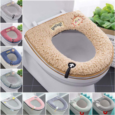 Bathroom, closestoolmat, awarmtoiletseatover, Pure Color