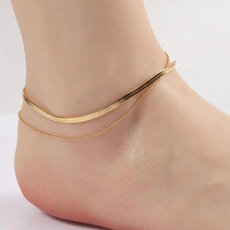 silvertoneanklet, ankletsforwomen, Jewelry, Chain