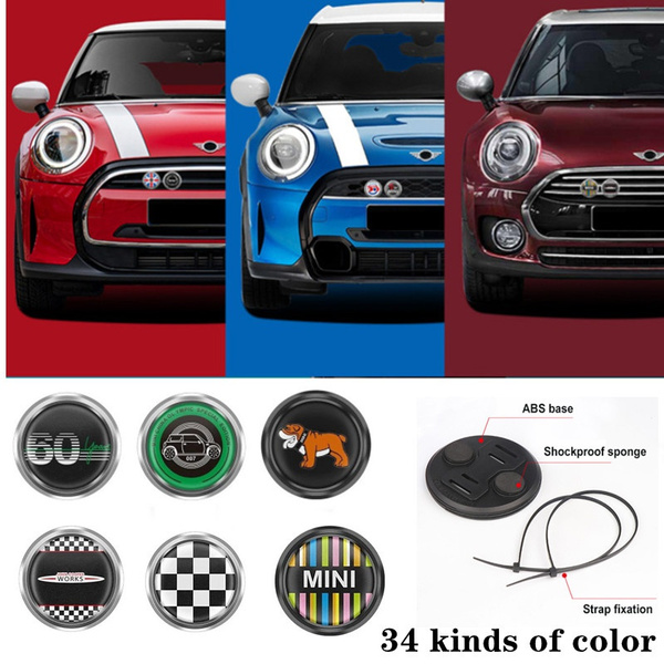 Car 3D Front Grille Bumper Emblem Badge Sticker For Mini Cooper R53 R56 ...