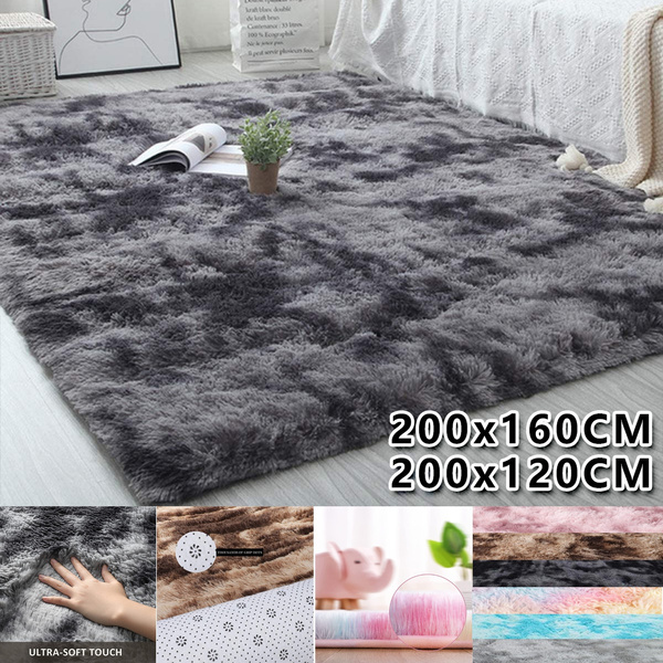 Modern Soft Fluffy Large Shaggy Rug for Bedroom Livingroom Dorm Kids
