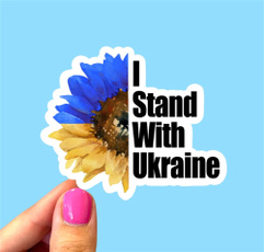 ukraine, sunflowerssticker, Sunflowers, vinyl sticker