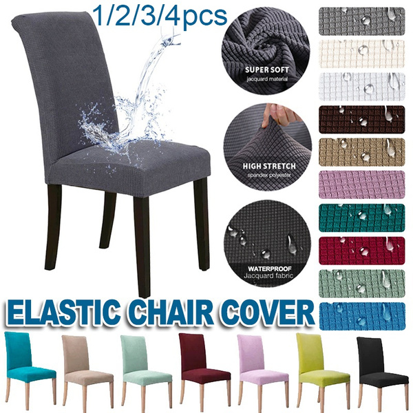 1/2/3/4Pcs Fabric Chair Cover for Dining Room Chairs Covers High Back