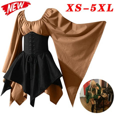 Bell, GOTHIC DRESS, Plus Size, Medieval