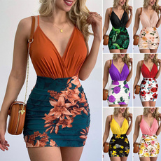 Summer, Fashion, Mini, Dress