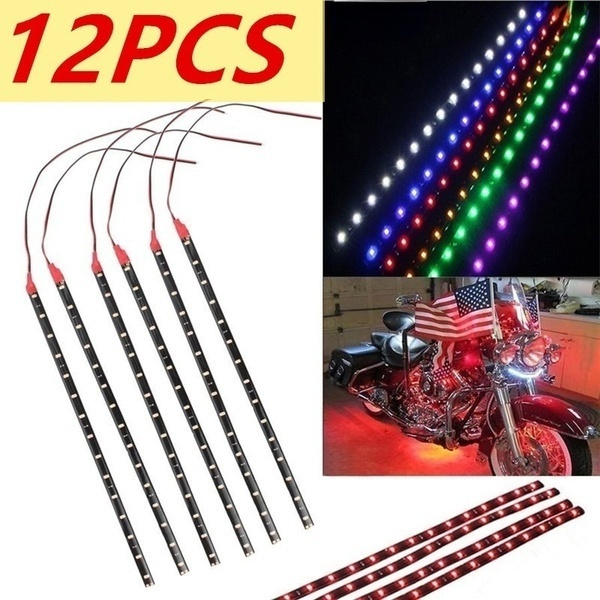 New LED Light Multicolor Waterproof 12''/15 DC 12V Motor LED Strip