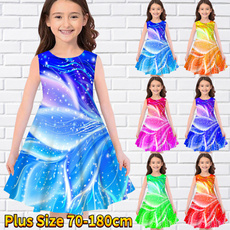 kidsskirt, girls dress, Plus Size, Colorful
