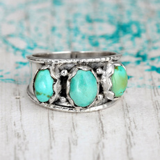 Sterling, Turquoise, Jewelry, Silver Ring