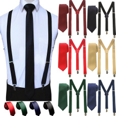 adjustablesuspender, Necktie, unisexcliponbrace, suspender belt