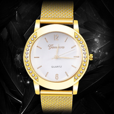 DIAMOND, gold, crystalswatch, Watch