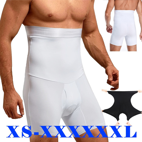 XS-XXXXXXL Men Tummy Control Shorts High Waist Slimming Underwear