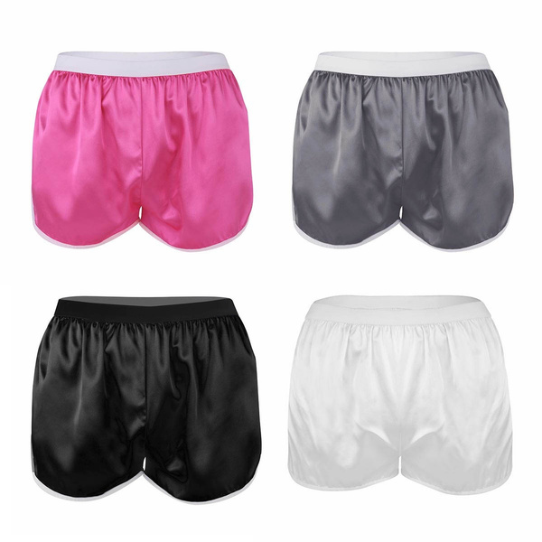 Mens Silk Boxers Shorts Underwear Sleep Pajama Lounge Shorts | Wish