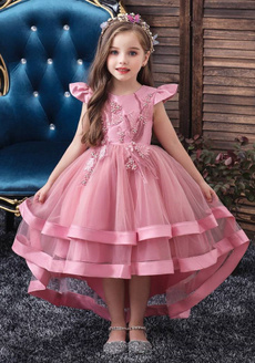 gowns, girls dress, ruffle, tulle