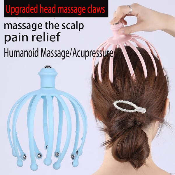 2022 Latest Head Massager Octopus Soul Extractor Scalp Finger Ball Massage Claw Manual Head 5859