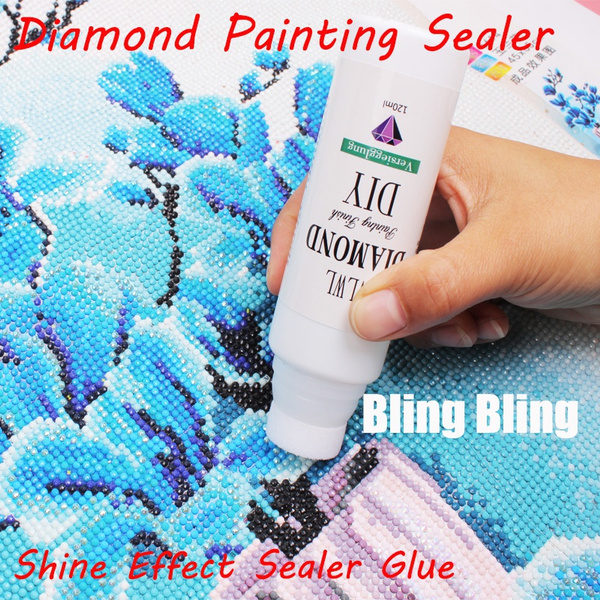 120ml Diamond Painting Sealer. Fast-Drying, Permanent Hold & Shine. DIY  Conserver for 5D Diamond Painting & Puzzle Sets
