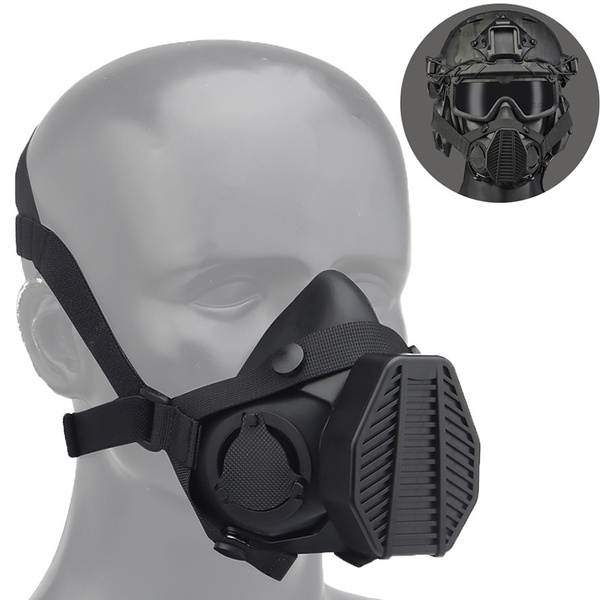 Special Tactical Respirator Tactical Helmet Airsoft Mask Replaceable ...