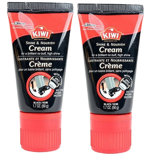 Kiwi Shoe Polish Boot Polish Wax Shine Black And Dark Tan Protects & Nourishes E - Foto 8