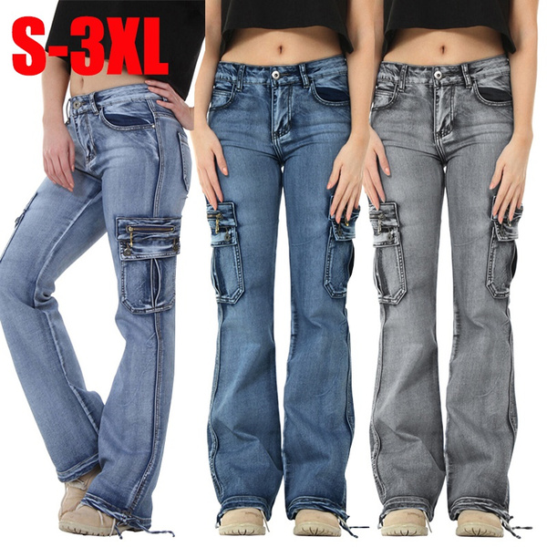 Women's bootcut cargo sales pants