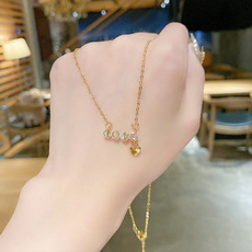 korea, Love, Stainless Steel, Choker