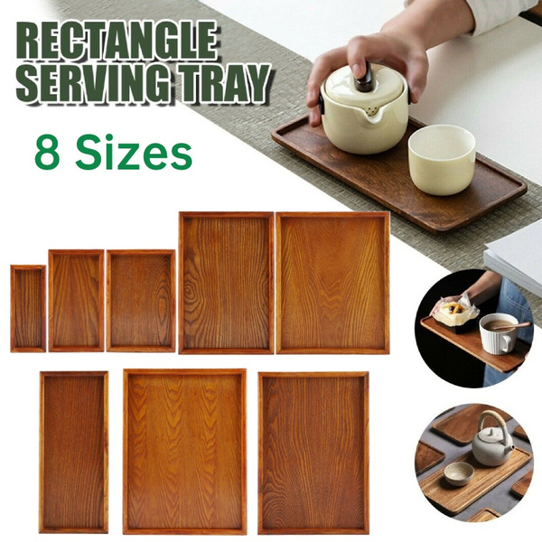 8 Sizes Wooden Serving Trays Kitchen Nesting Trays Wooden Trays