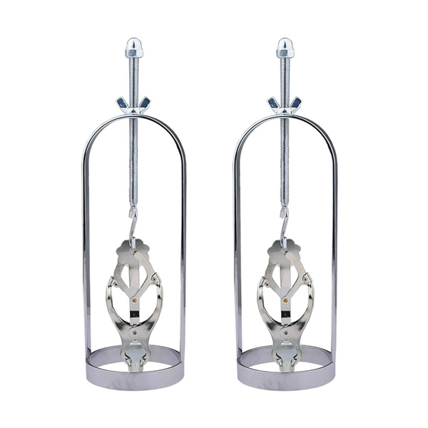 Stainless Steel Nipple Clamps With Adjustable Pressure - Non-Piercing Sensual Accessory For Couples & Beginners