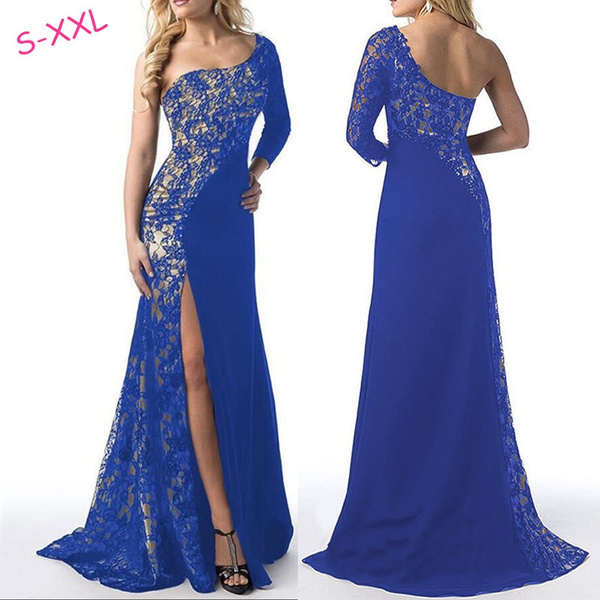 Women Sexy Lace Dress Bridesmaid Evening Dress Long Sleeve Maxi Dress Prom Dress S Xxl Wish