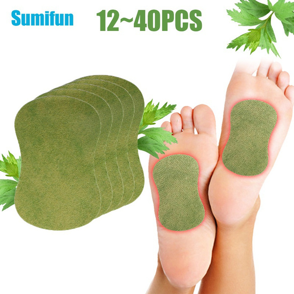 12~40pcs Detoxification Wormwood Foot Patch Pain Relieving Plaster 