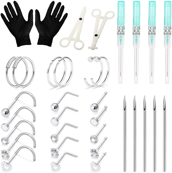 Piercing Kit Nose Piercing Kit Piercing Needles Piercing Clamps